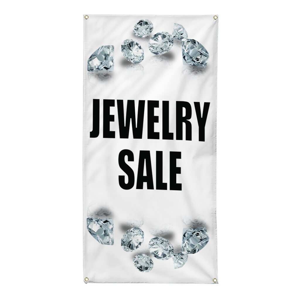 Vertical Vinyl Banner Multiple Sizes Jewelry Deal Advertisement Business Outdoor