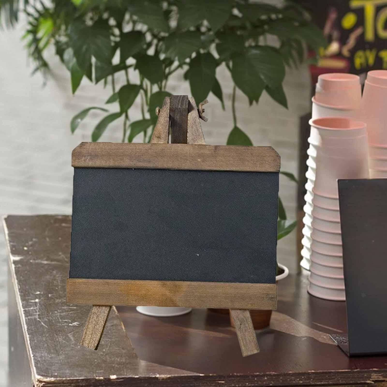 Tabletop Chalkboard Sign Versatile Rustic Menu Board for Cafe Countertop Bar