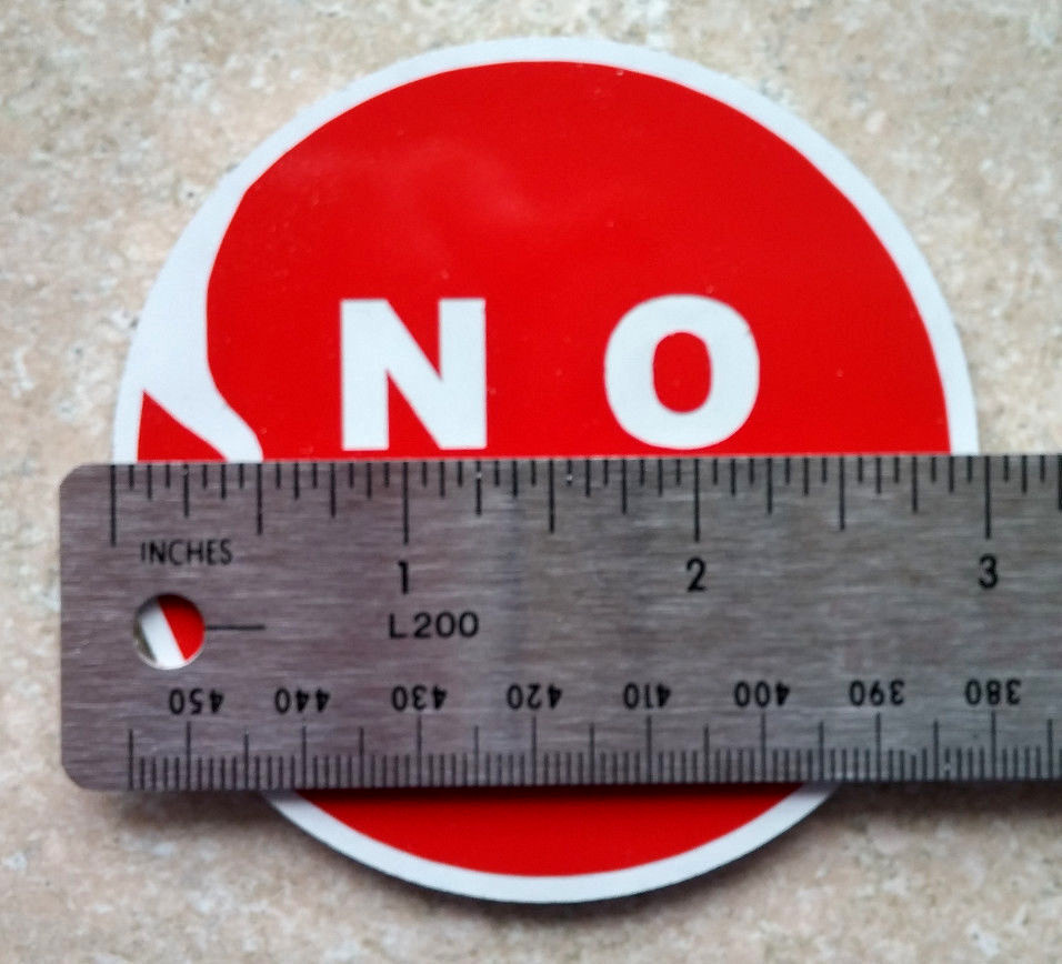 Unique NO SMOKING SIGNS – 2 piece set – Anti Smiley Face – Frendly Warning Logo