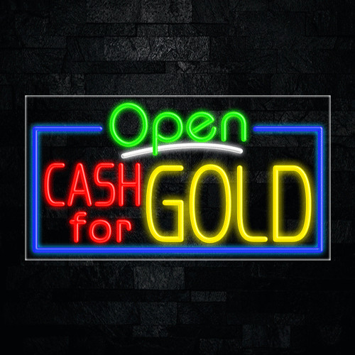 Cash For Gold LED Neon Sign 33&Prime;L x 18&Prime;H #35598