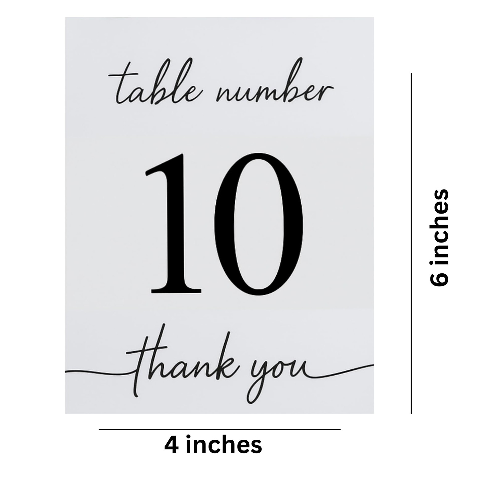 Wedding Table Numbers 110 DoubleSided Premium Cardstock Signs Receptions