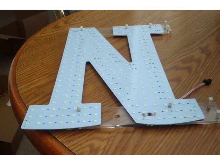 LemonNova Business Image Open Sign 4014 White Letters Cords Open Close Hours NEW