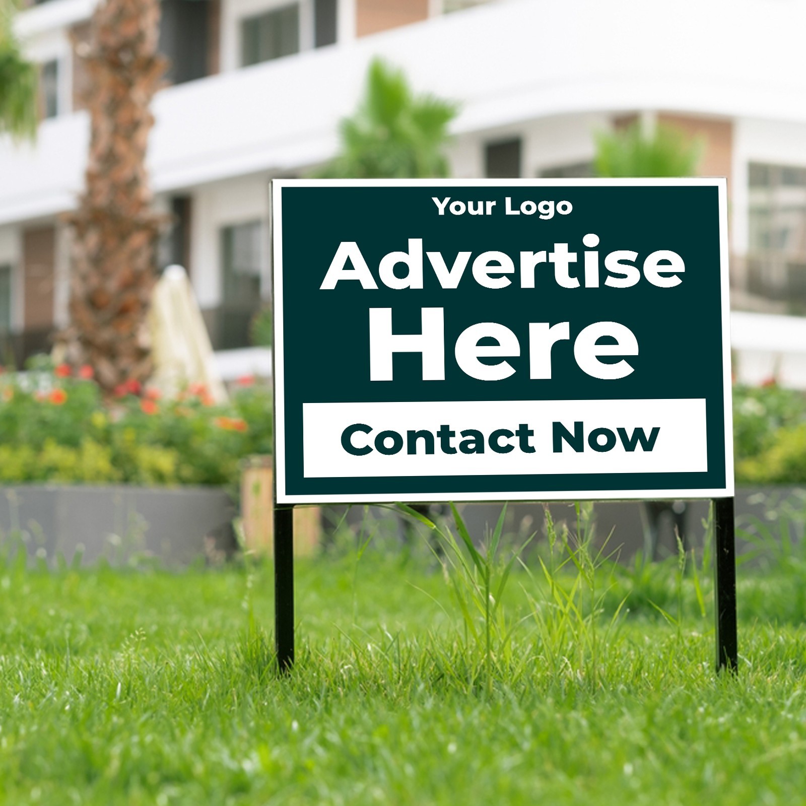 Custom Yard Sign | 24&Prime;x18&Prime; | 4mm White Coroplast | H-Stake