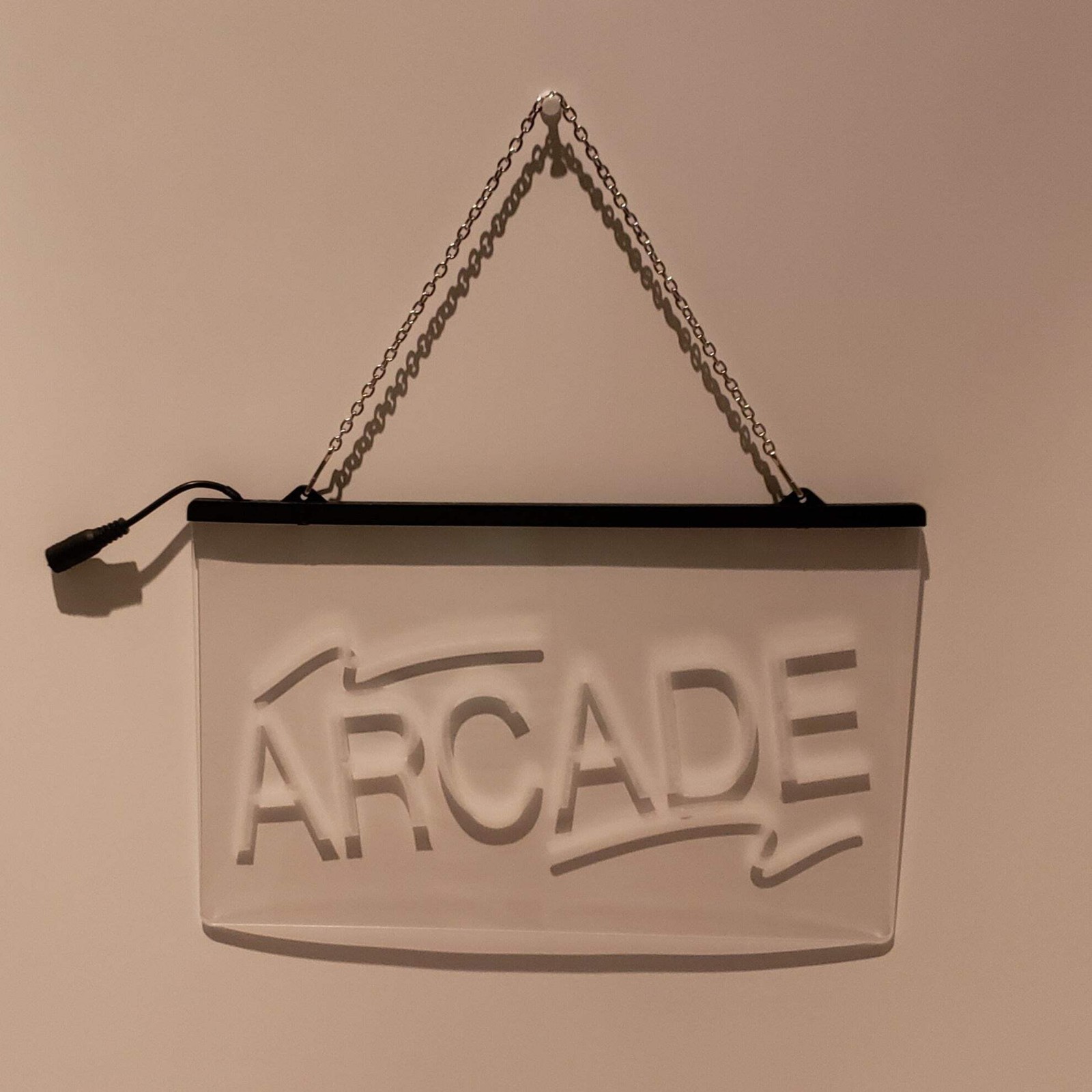 Arcade LED Sign – Retro Game Room Wall Light
