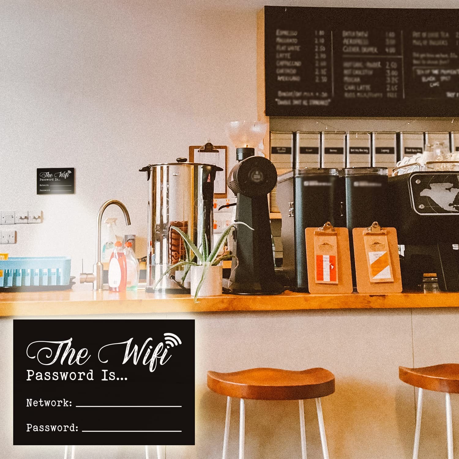 WiFi Password Sign Home Office Restaurant Wall Decor 3.55 x 5.15 PMA016