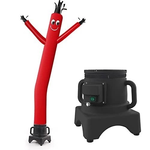 8FT Inflatable Waving Man Fly Puppet Dancer with Blower Green