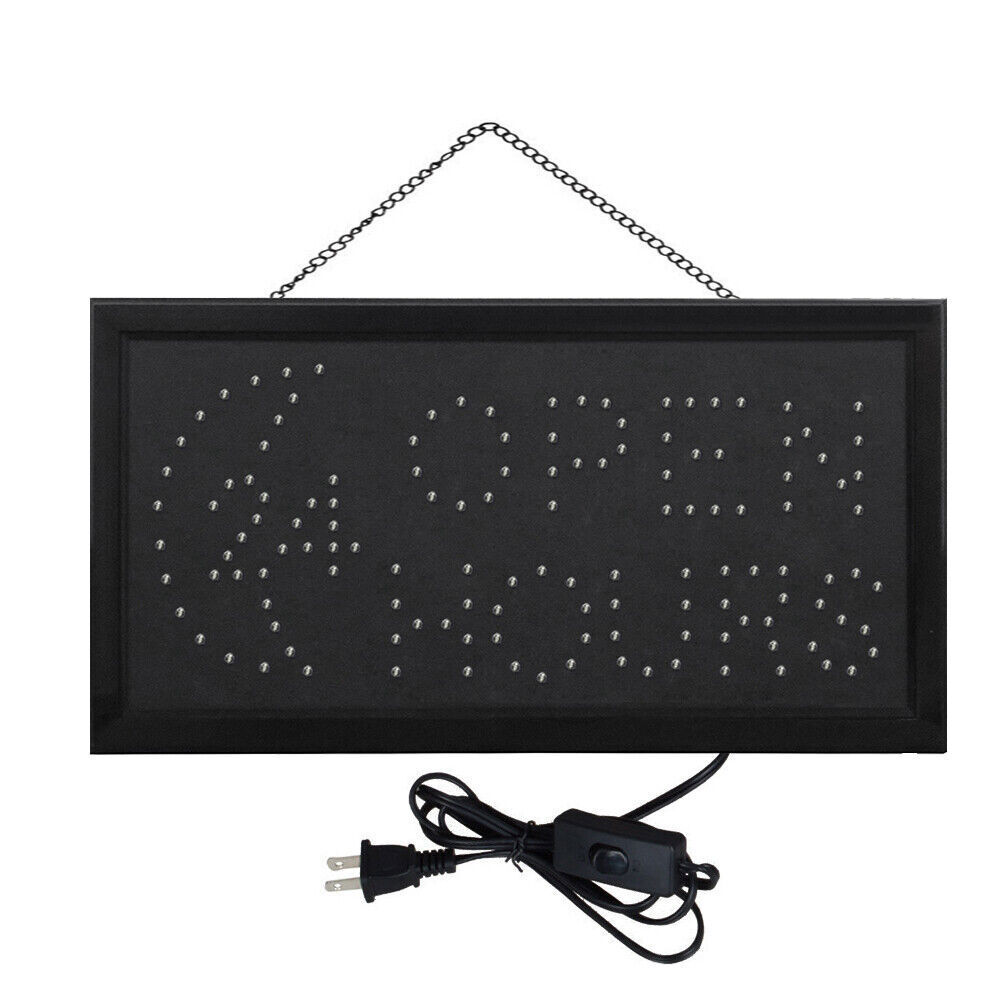 19&Prime; x 10&Prime; Ultra Bright LED Neon Light Animated Motion Business Sign with ON/OFF