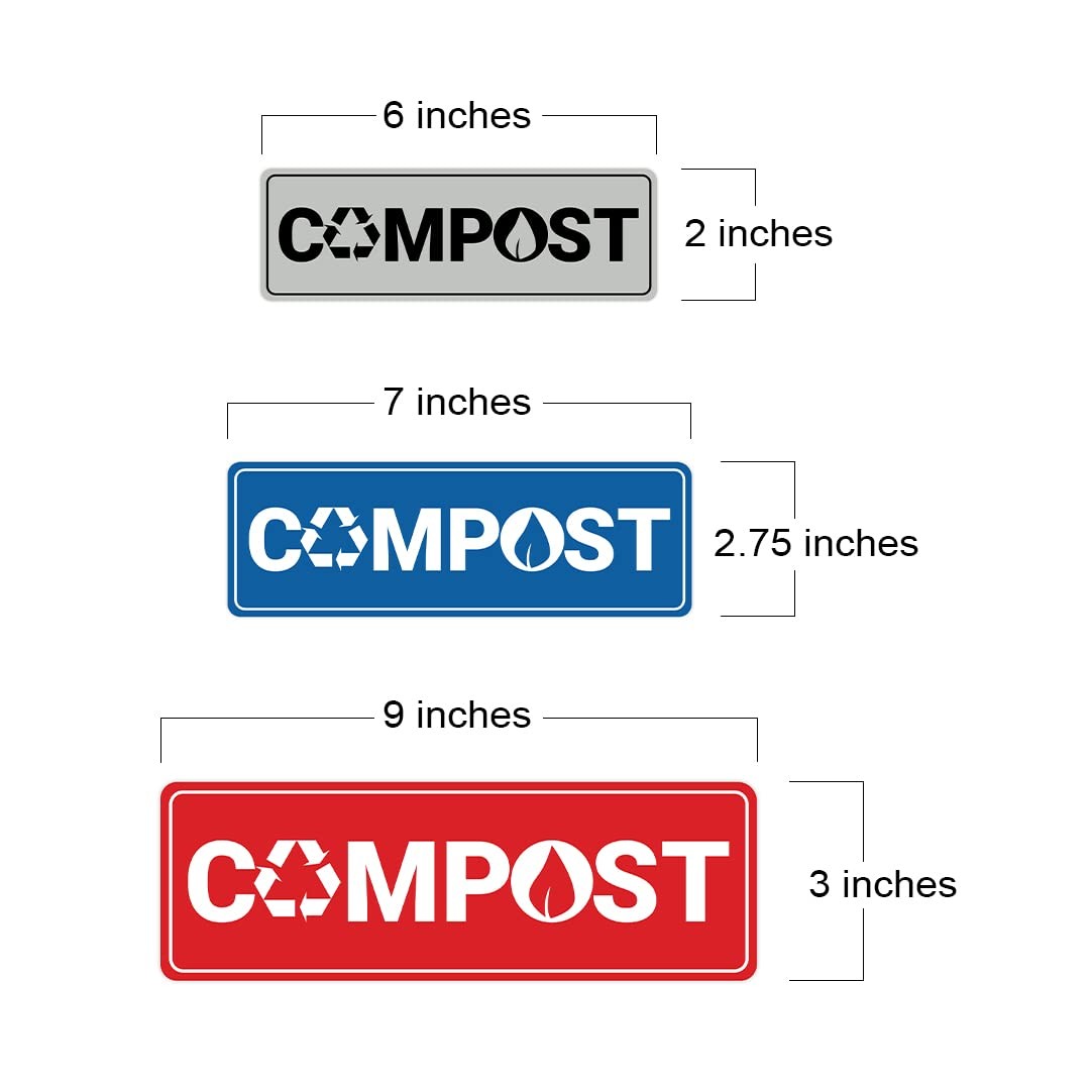 Signs ByLITA Standard Compost Wall or Door Sign