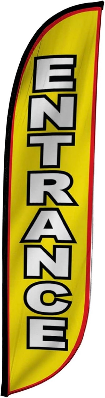 Entrance & Exit Advertising Business Swooper Feather Banner Flags – 12 Feet Tall