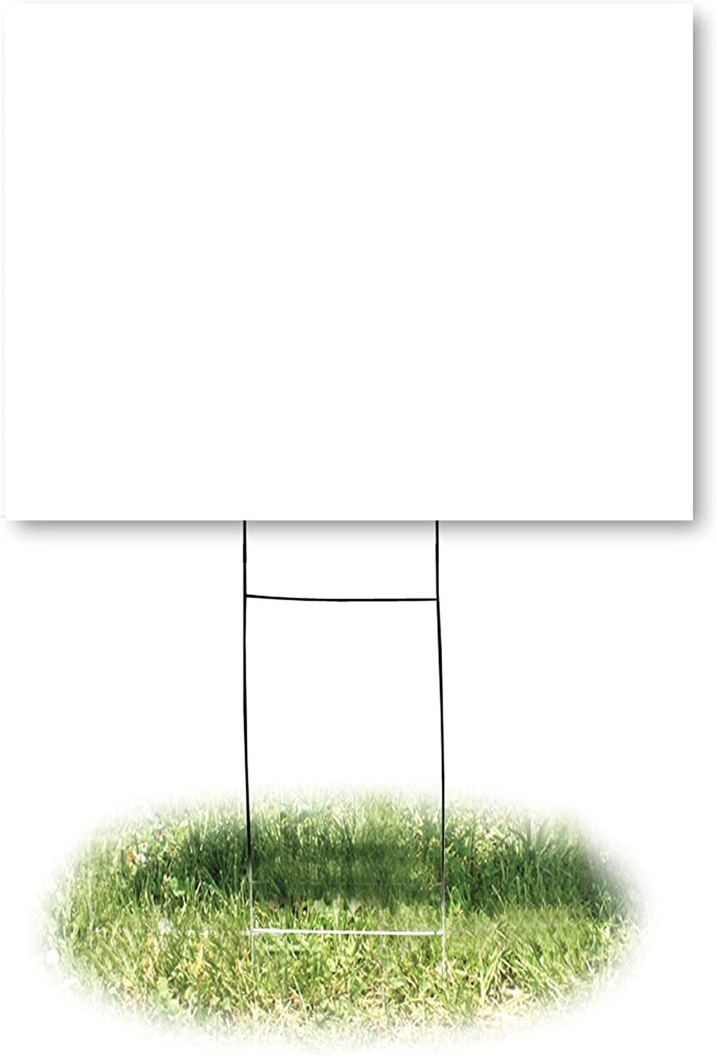 18×24 Durable Blank Yard Sign Kit (3,5,10, 50, or 100) with 24&Prime; Stakes