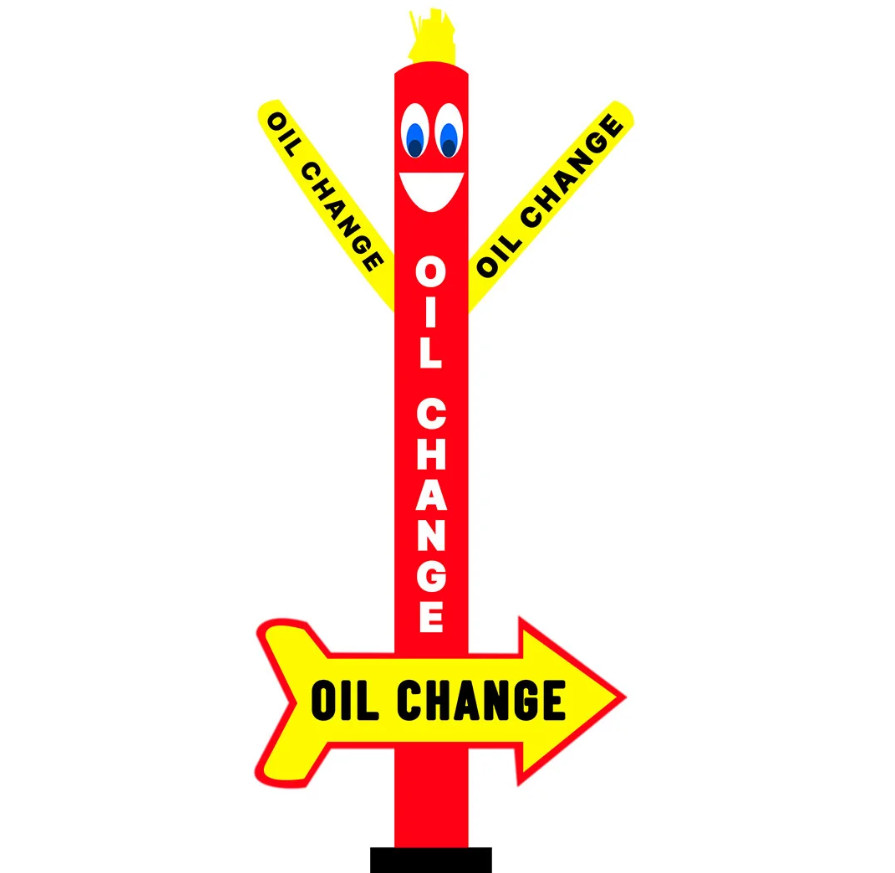 20 Ft Oil Change Air Dancer With Arrow
