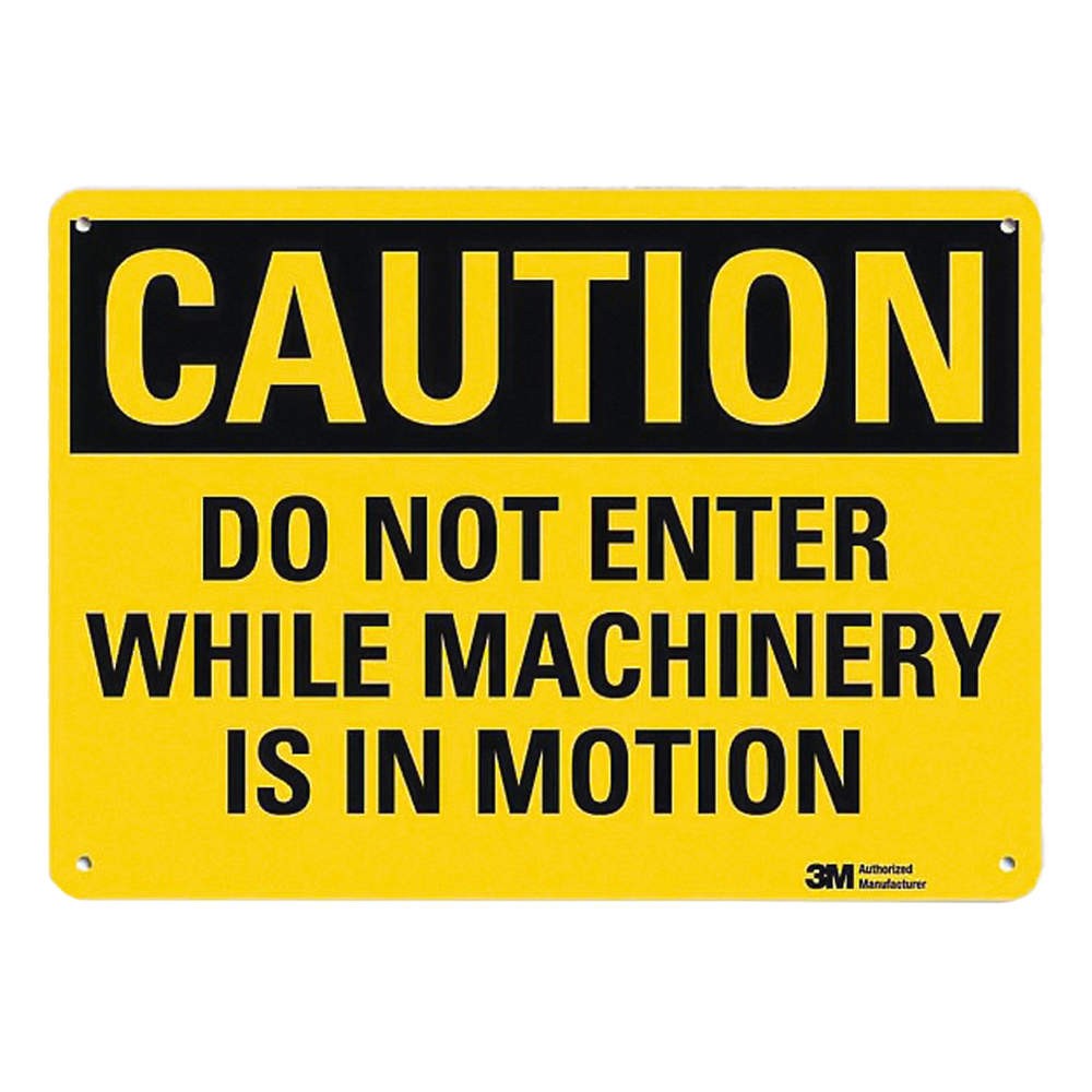 LYLE U4-1177-NP_10X7 Caution Sign,7 inx10 in,Plastic 44TY68