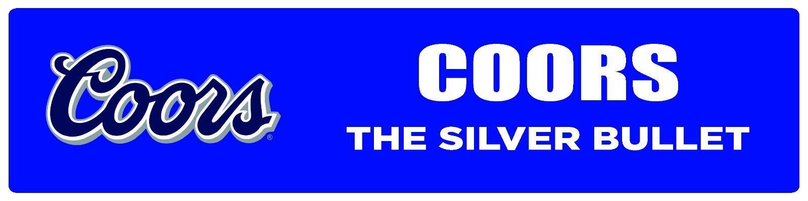 Coors | Branded Premium Decorative Display Sign | 6&Prime;h x 24&Prime;w