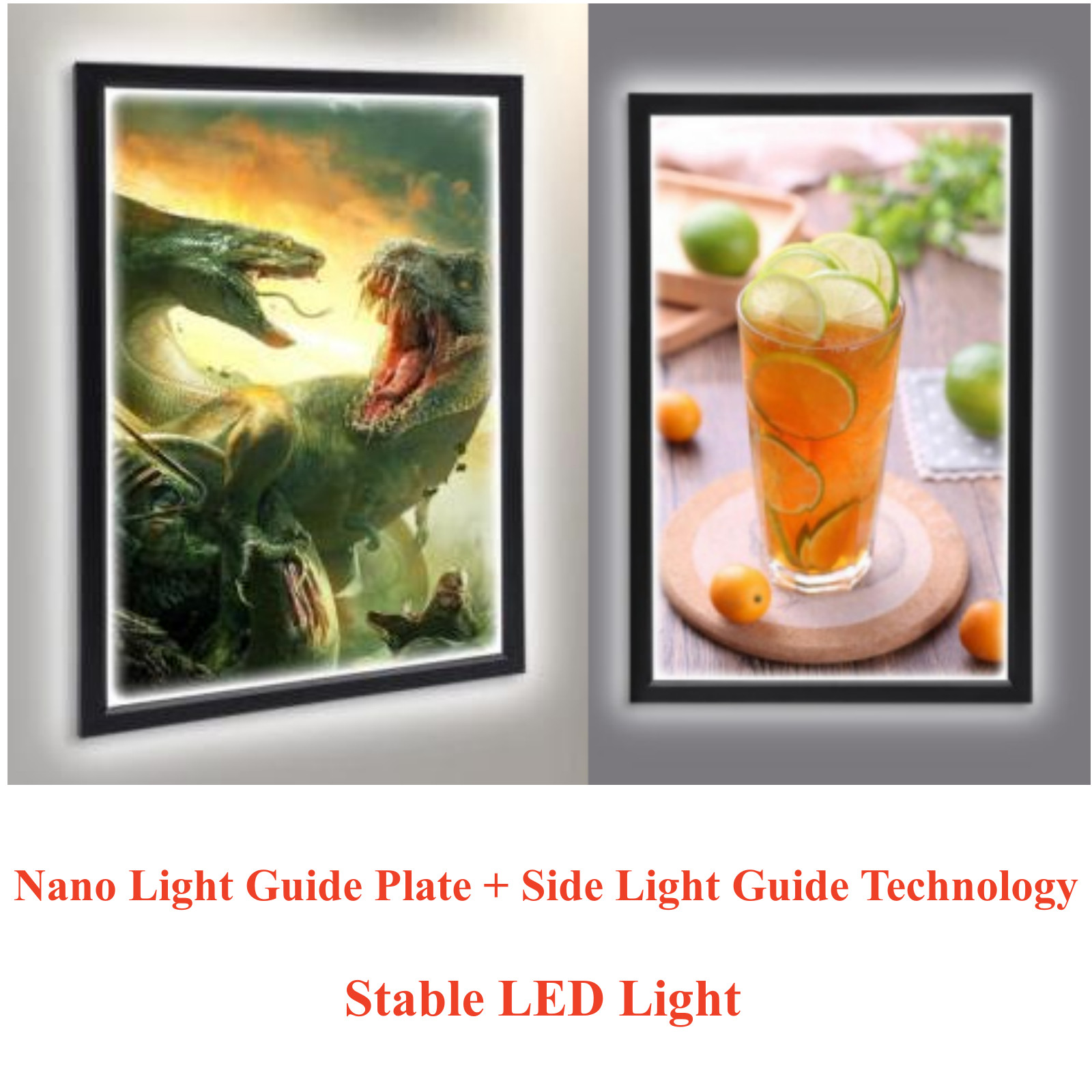 24&Prime;x33&Prime;/ 27&Prime;x40&Prime; /18&Prime;x24&Prime;/24&Prime;x36&Prime; LED Backlit Movie Poster Frame Light Box 8Type