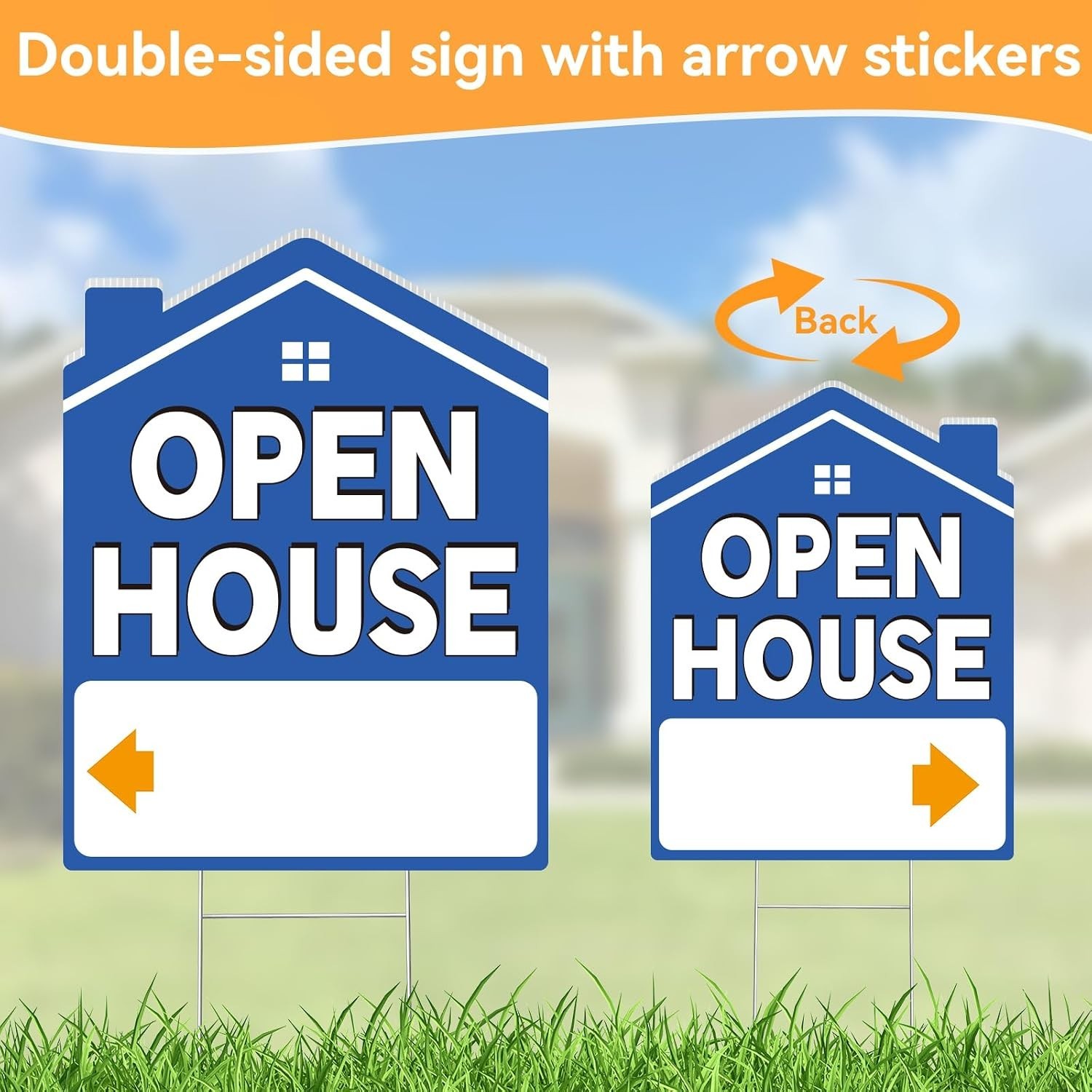 Open House Signs for Real Estate 5 Pack, 17&Prime;x13&Prime; Open House Sign Double Sided…