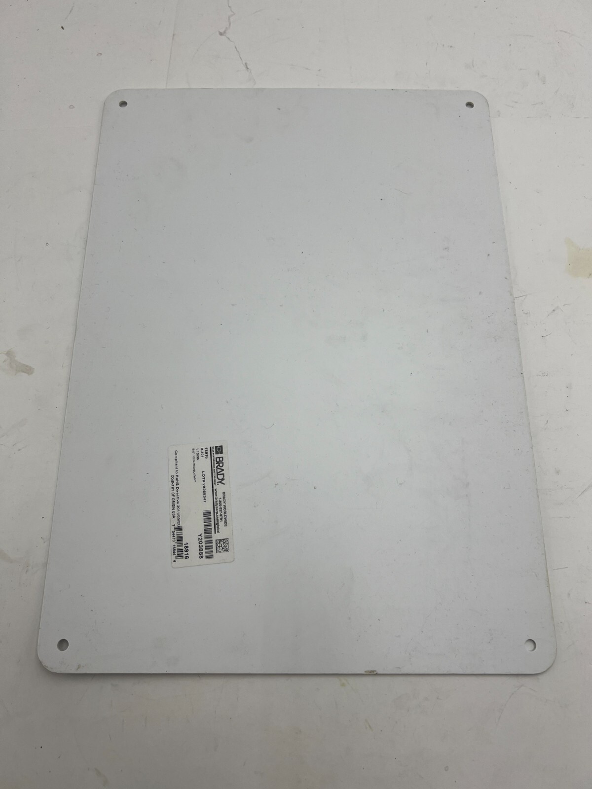 (Qty 7) Brady 18916 Plastic, 10&Prime; X14&Prime; Warning Sign Legend