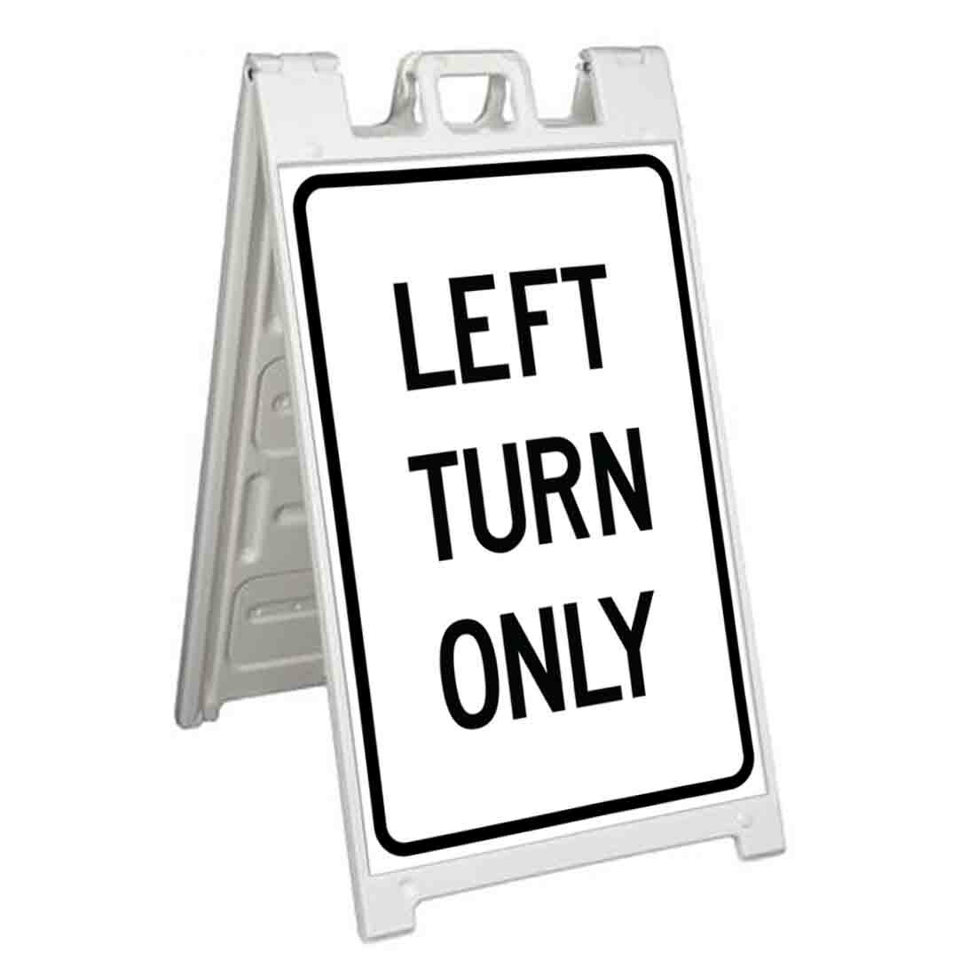 LEFT TURN ONLY Signicade 24×36 Aframe Sidewalk Sign Banner Decal DIRECTIONAL