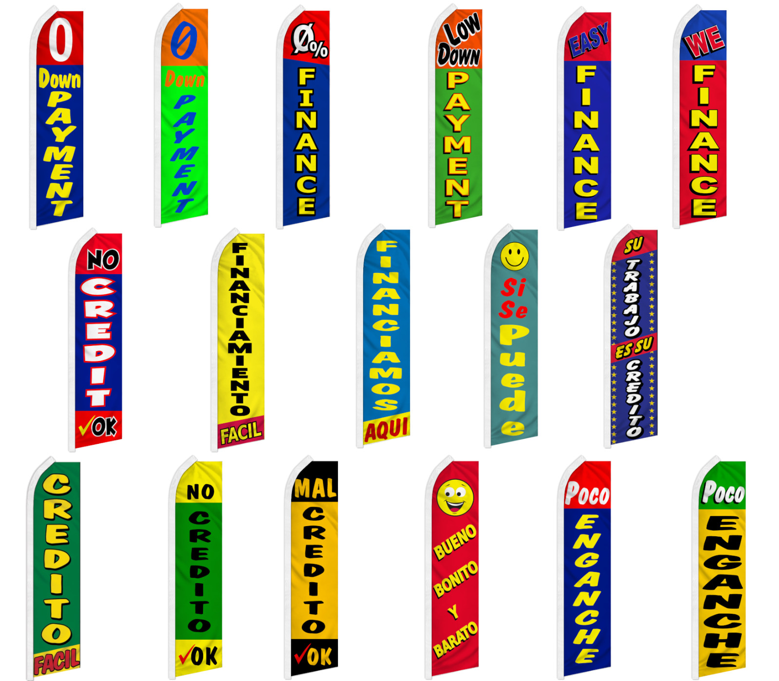 Financing Swooper Feather Flutter Flag Auto Dealership We Finance