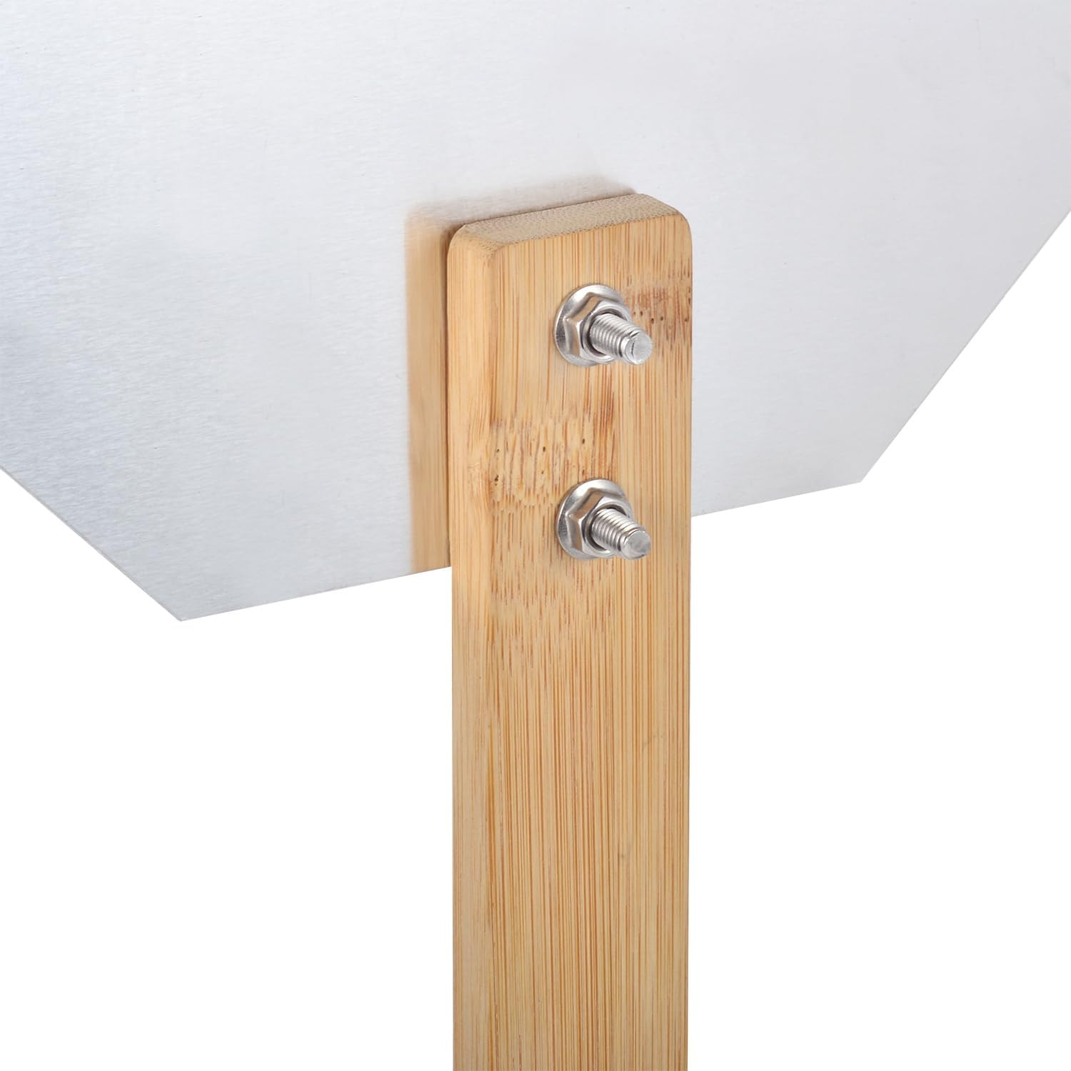 Yard Stake for Sign, 27.5&Prime;/2.3Ft Long Bamboo Stake for Yard Sign, Hardware Inclu