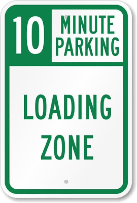 Parking Sign Aluminum 10 Minute Weatherproof 8×12 Outdoor Business