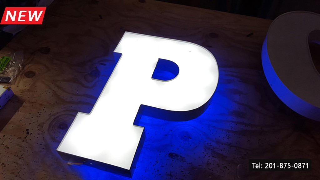 Custom Channel Letters Led Front-Lit and Back-Lit 20 Inches -Read Description