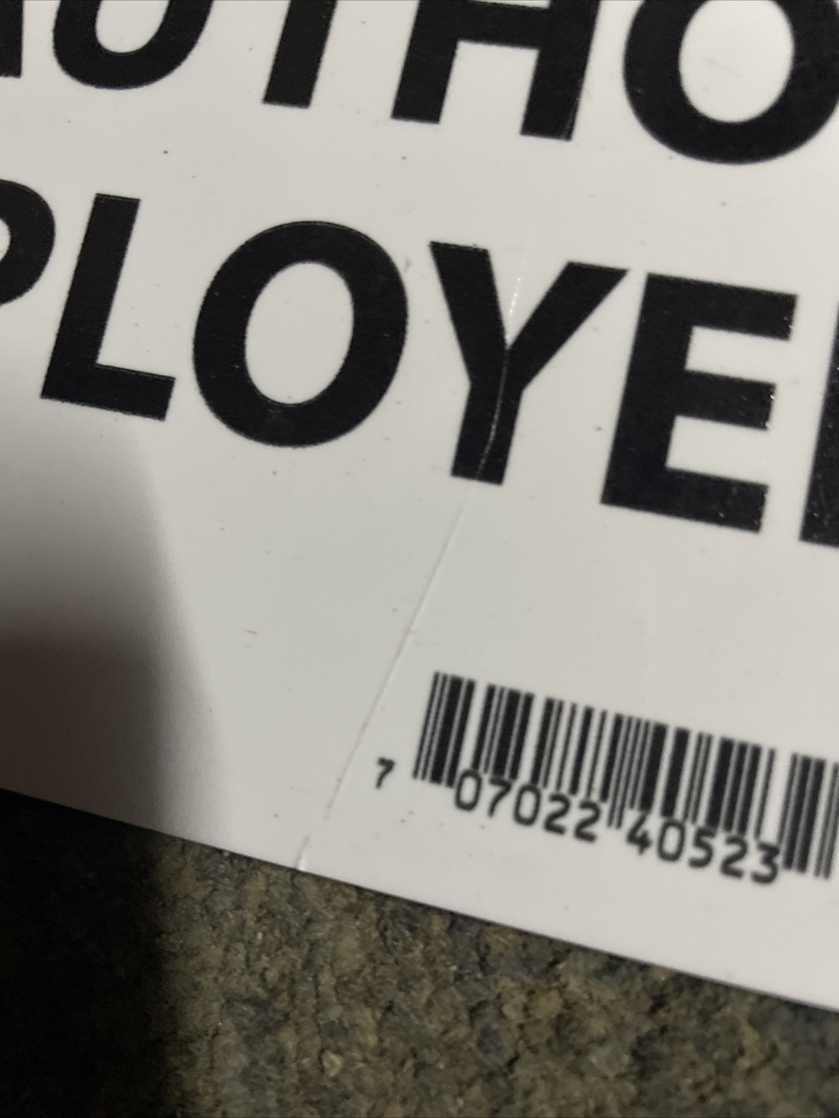 Danger Restricted Area Authorized Employees Only Sign, 10×14, Plastic