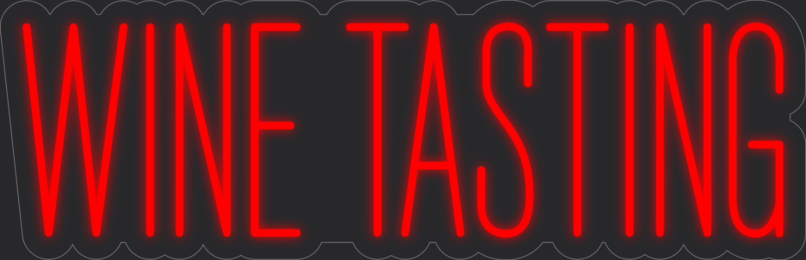 Wine tasting Neon LED Sign Business Wall Decor Lighted Store Sign 36 x 12 in.