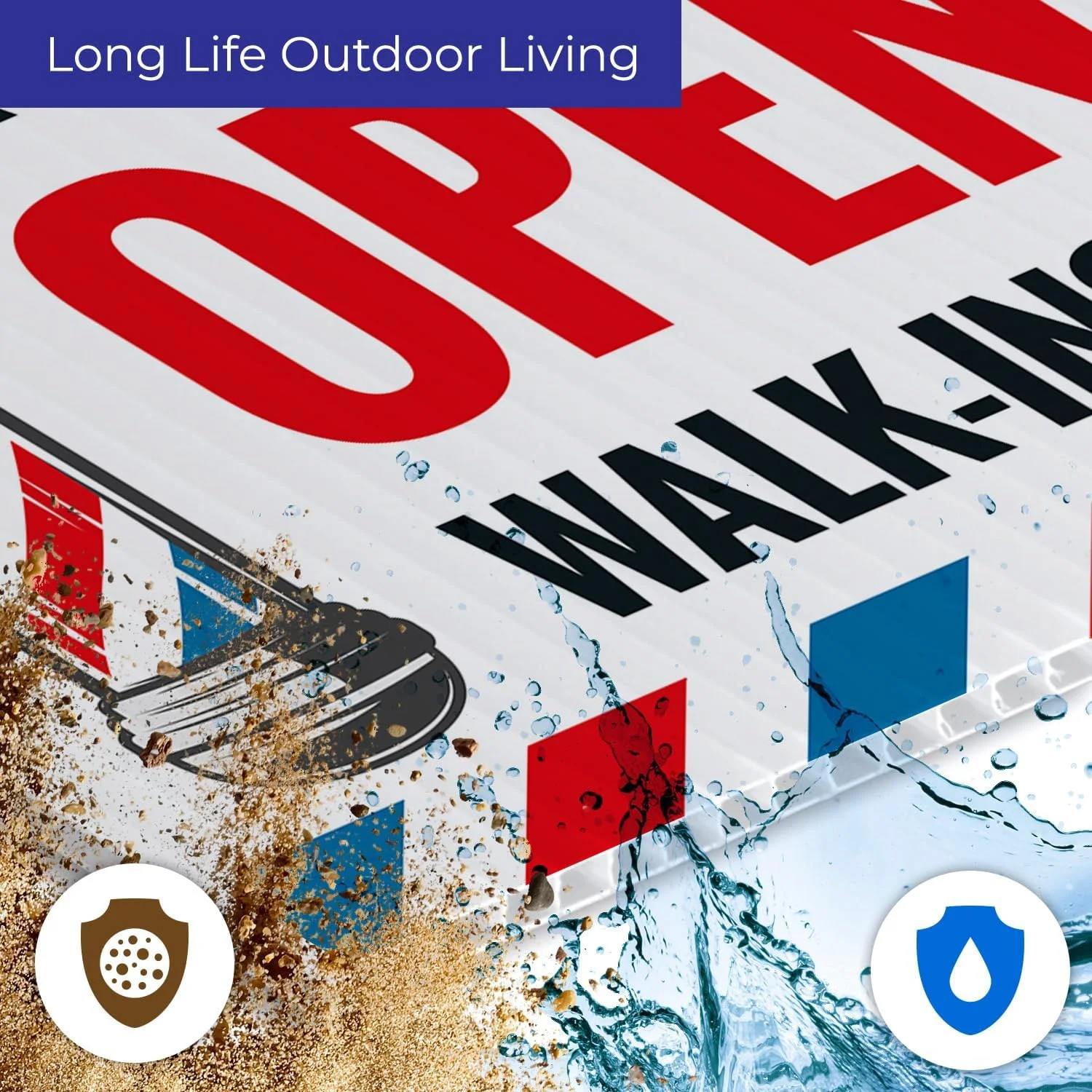 Barber Shop Open Walk in Welcome Arrow Sign, (2 Pack) Double Sided 18×24 Inches,
