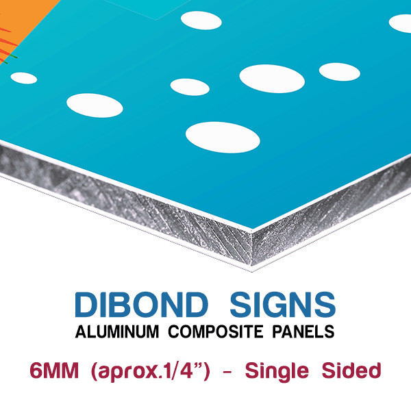 Custom Aluminum Composite Signs 6mm Dibond, Alcon, Alumicore, Jbond, Bebond