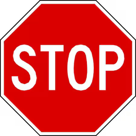 Lyle R1-1-36Ha Stop Sign, 36&Prime; W, 36&Prime; H, Aluminum, Red