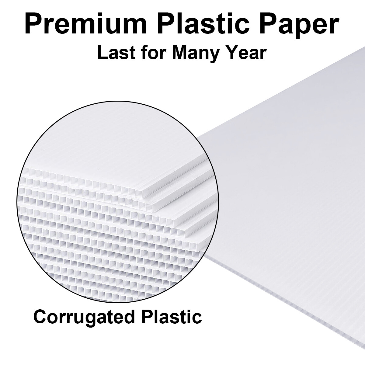 (1/5/10/15/20Pack) Blank Yard Sign Sheets 13×17&Prime;/18×26&Prime;Blank Sign Poster Boards