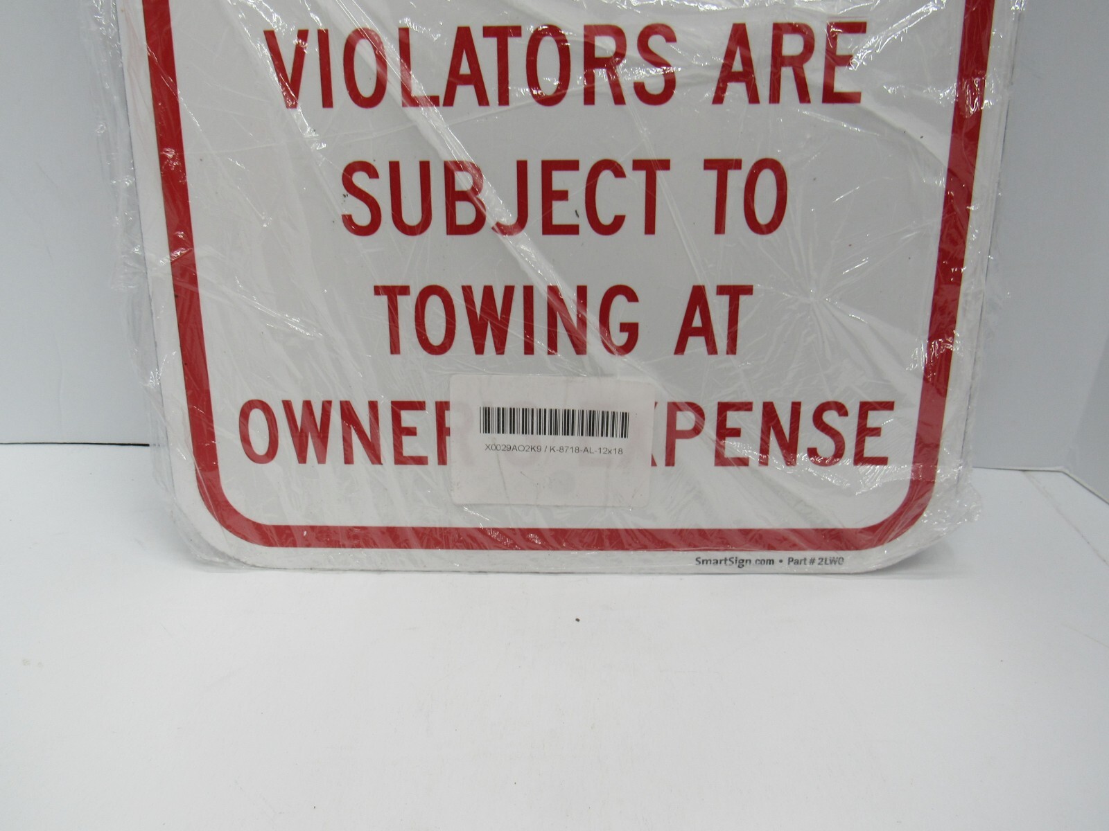 « AUTHORIZED PARKING ONLY » Metal Sign 12&Prime; x 18&Prime; Pole Mount
