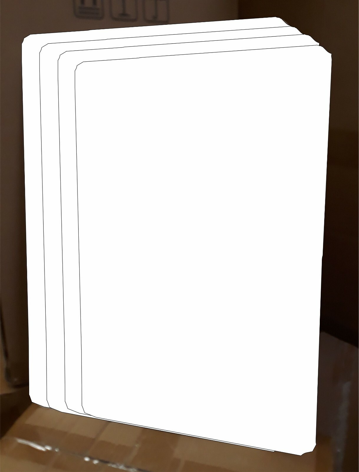 (4) White Aluminum Sign Blanks, 12 x 18 x 0.040, Double Sided, In/Outdoor
