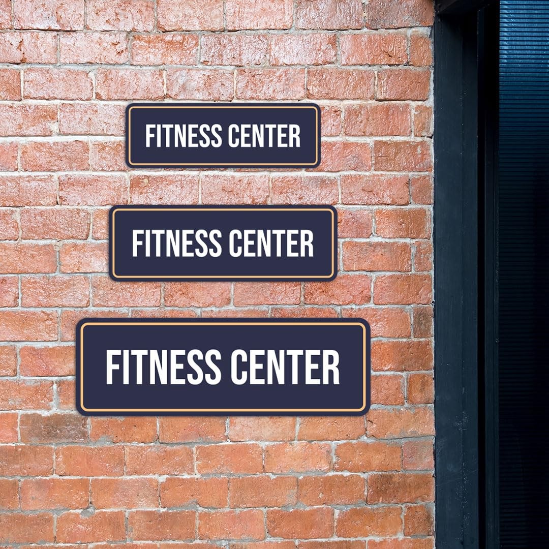 Standard Plus Fitness Center Door Wall Sign Hospitality Gym Signage Large