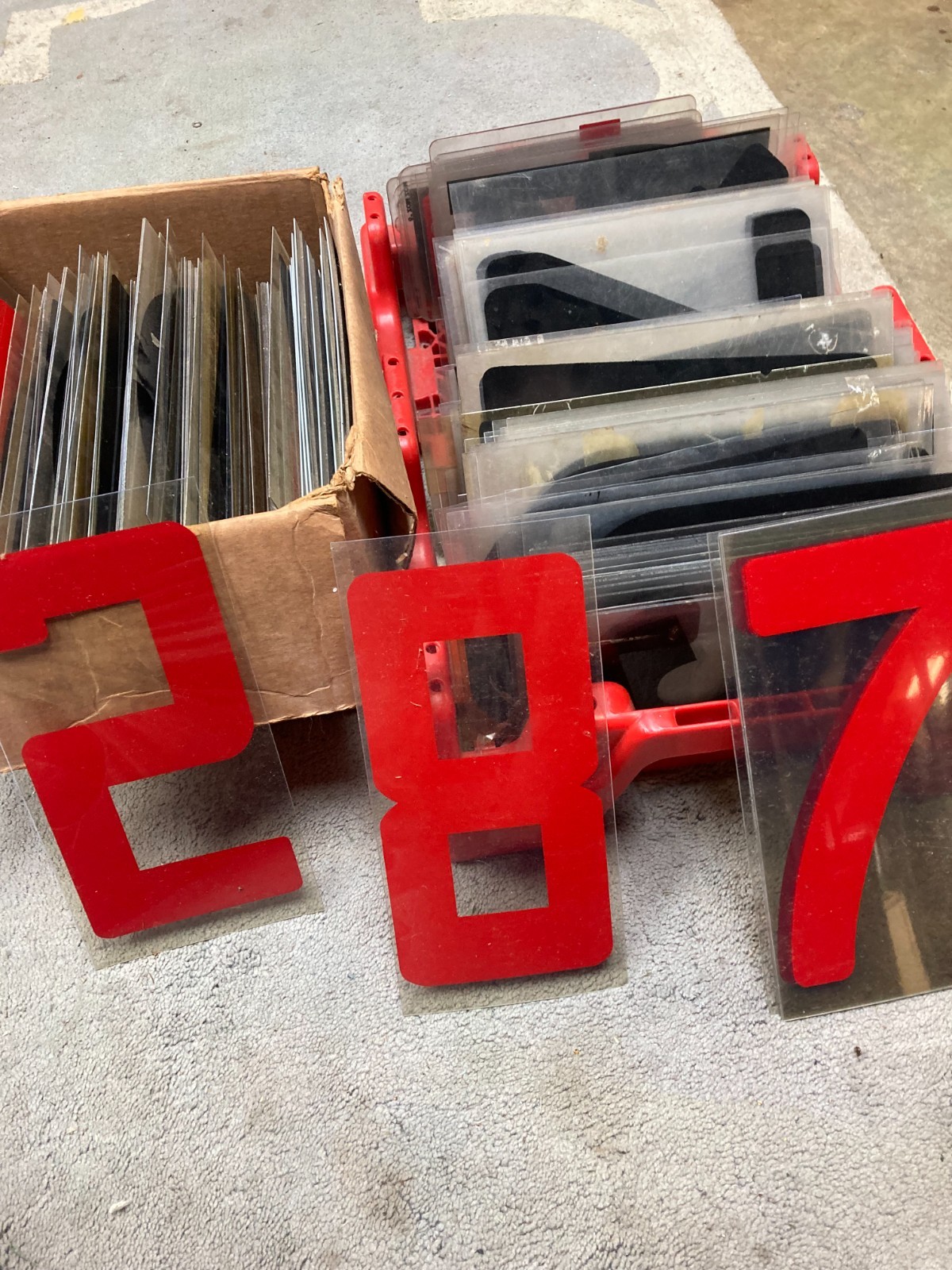 400 Vintage Plastic Marquee Changeable Outdoor Sign 9” Letters And Numbers