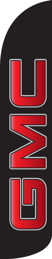 GMC 15&prime; Tall Windless Swooper Feather Banner Flag & Pole Kit