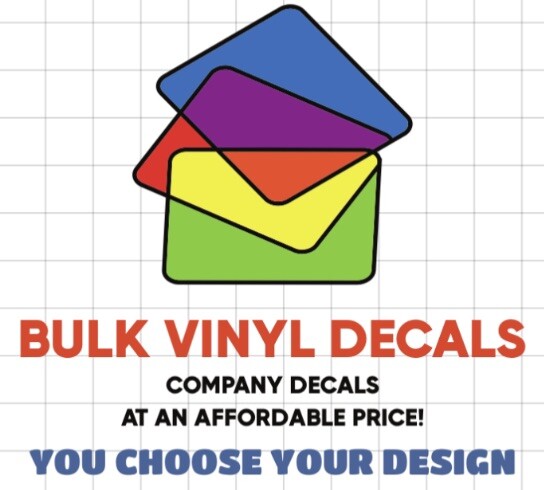 Custom Business Company Logo Vinyl Decal Stickers BULK. *Read Description