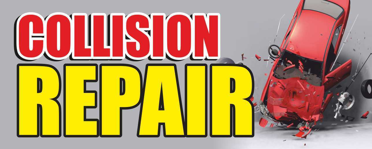 Collision Repair Advertising Banner Vinyl Mesh Sign autobody car service shop