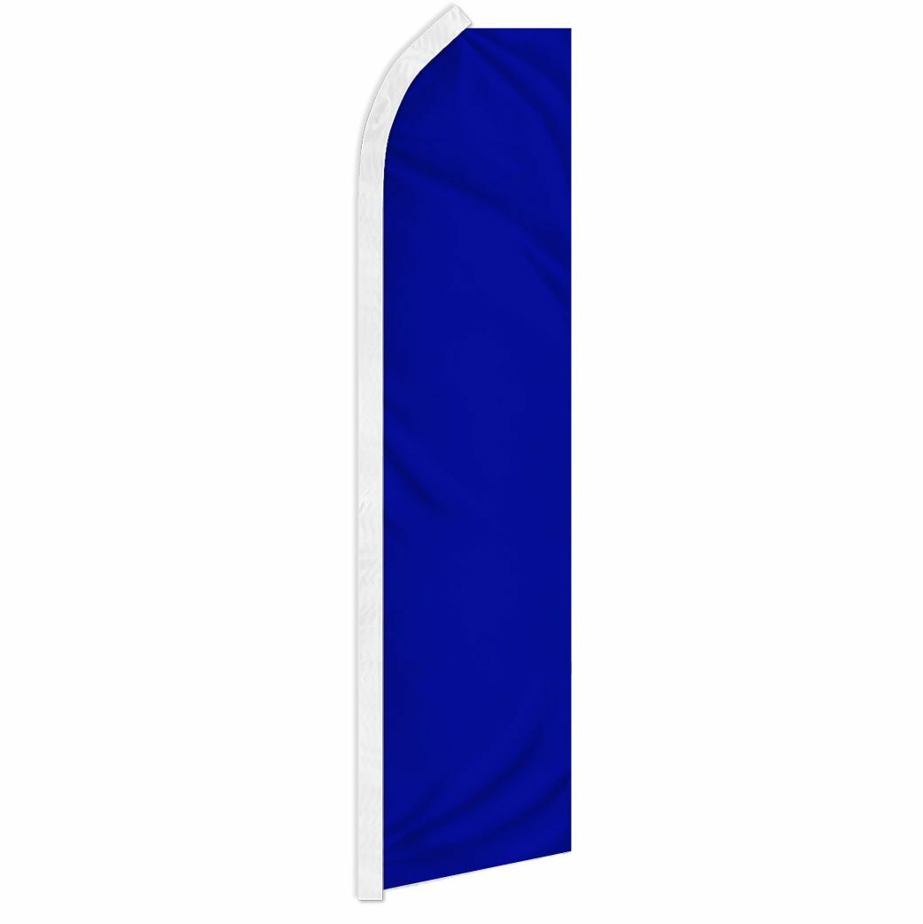 « BLUE » advertising super flag swooper banner business sign solid color azul