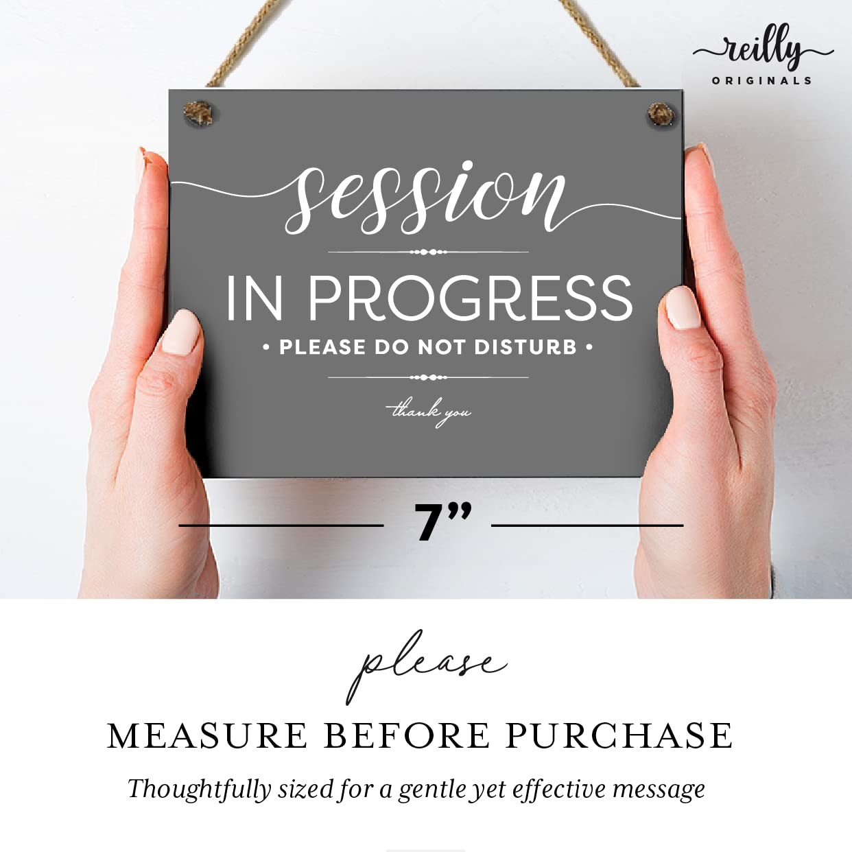 5×7 Inch Session In Progress Do Not Disturb Sign ~ Exclusive Value Series wit…