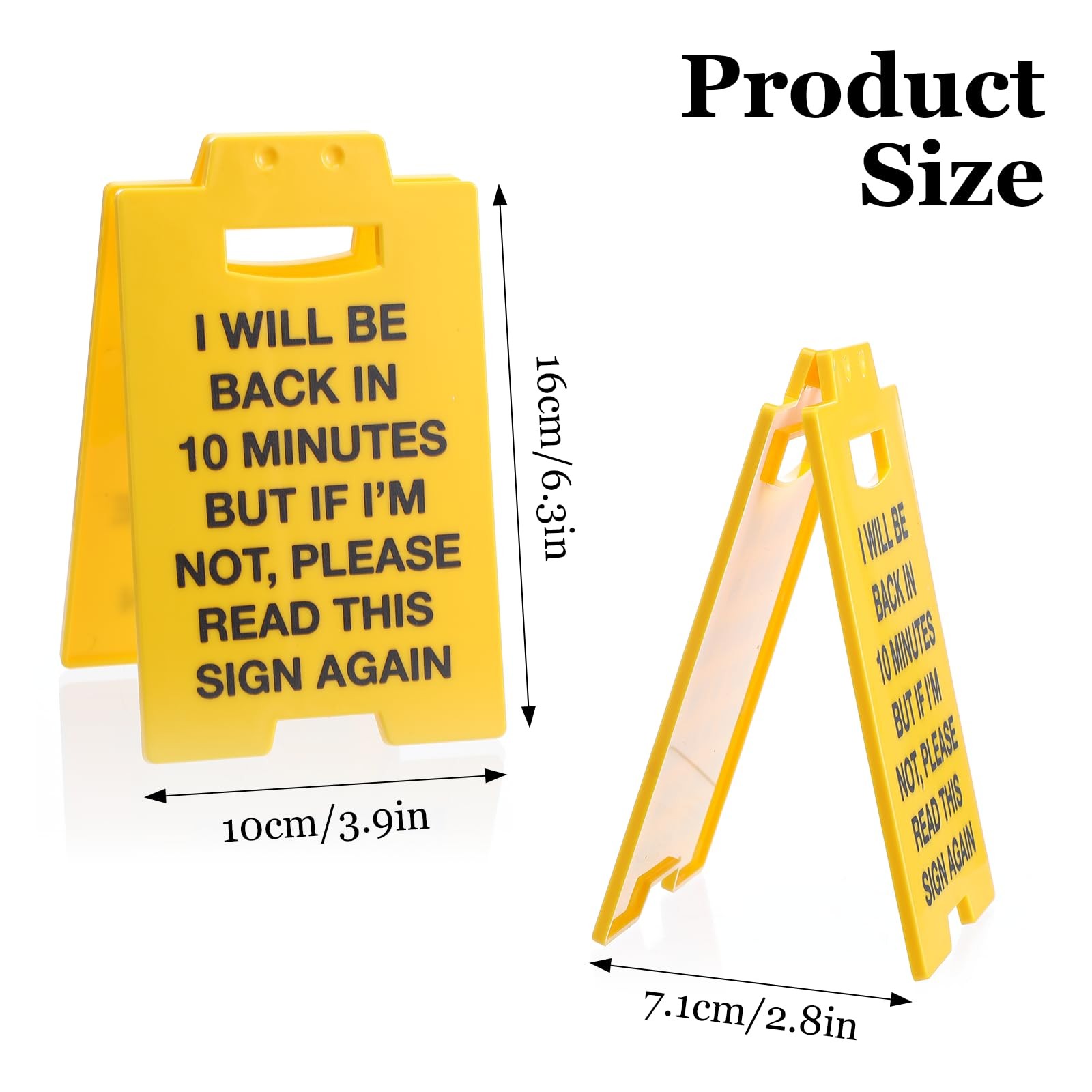 Humorous Out of Office Desk Sign – Be Right Back in Minutes Decor