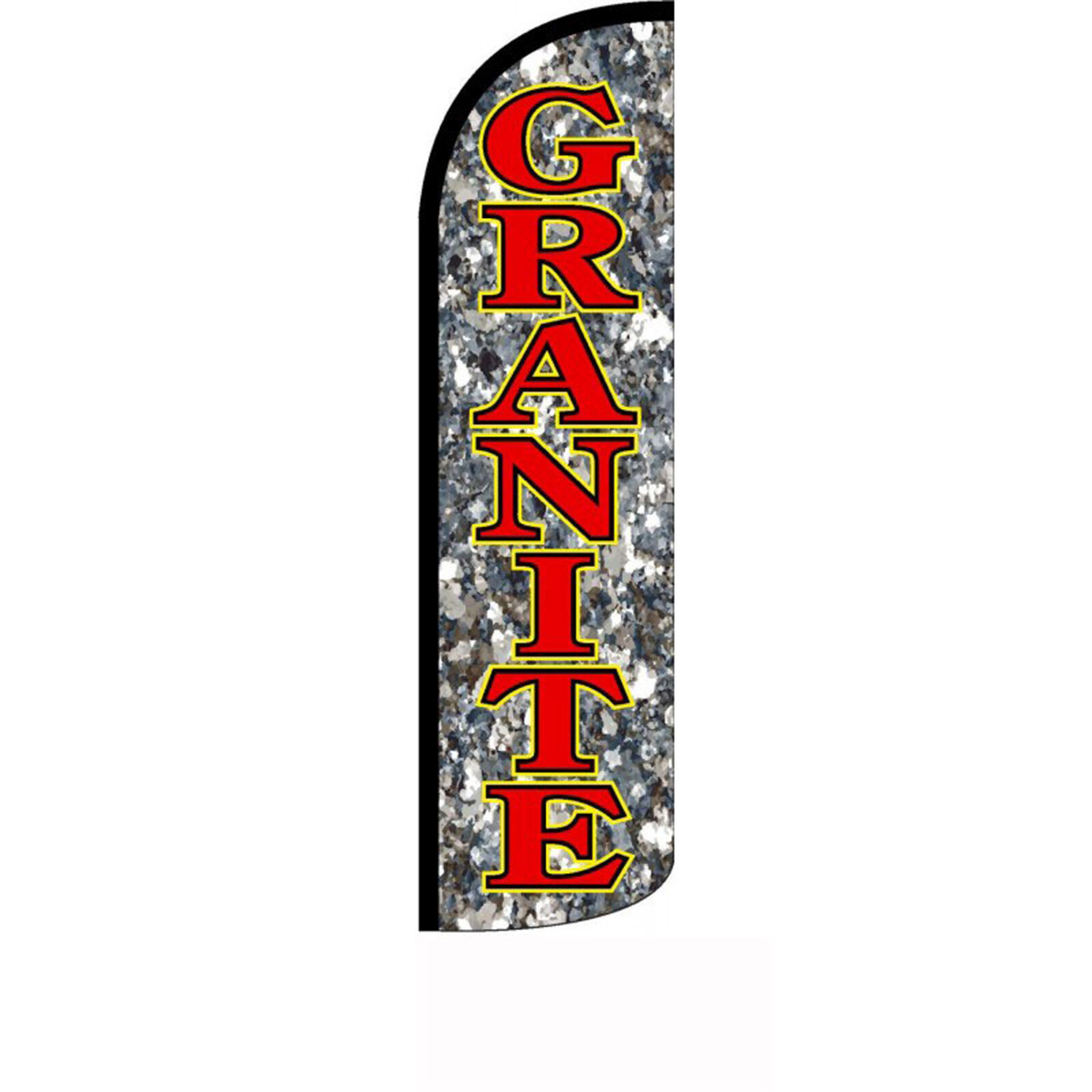 Granite 2 1/2 ft X 11 1/2 ft Windless Swooper Flag