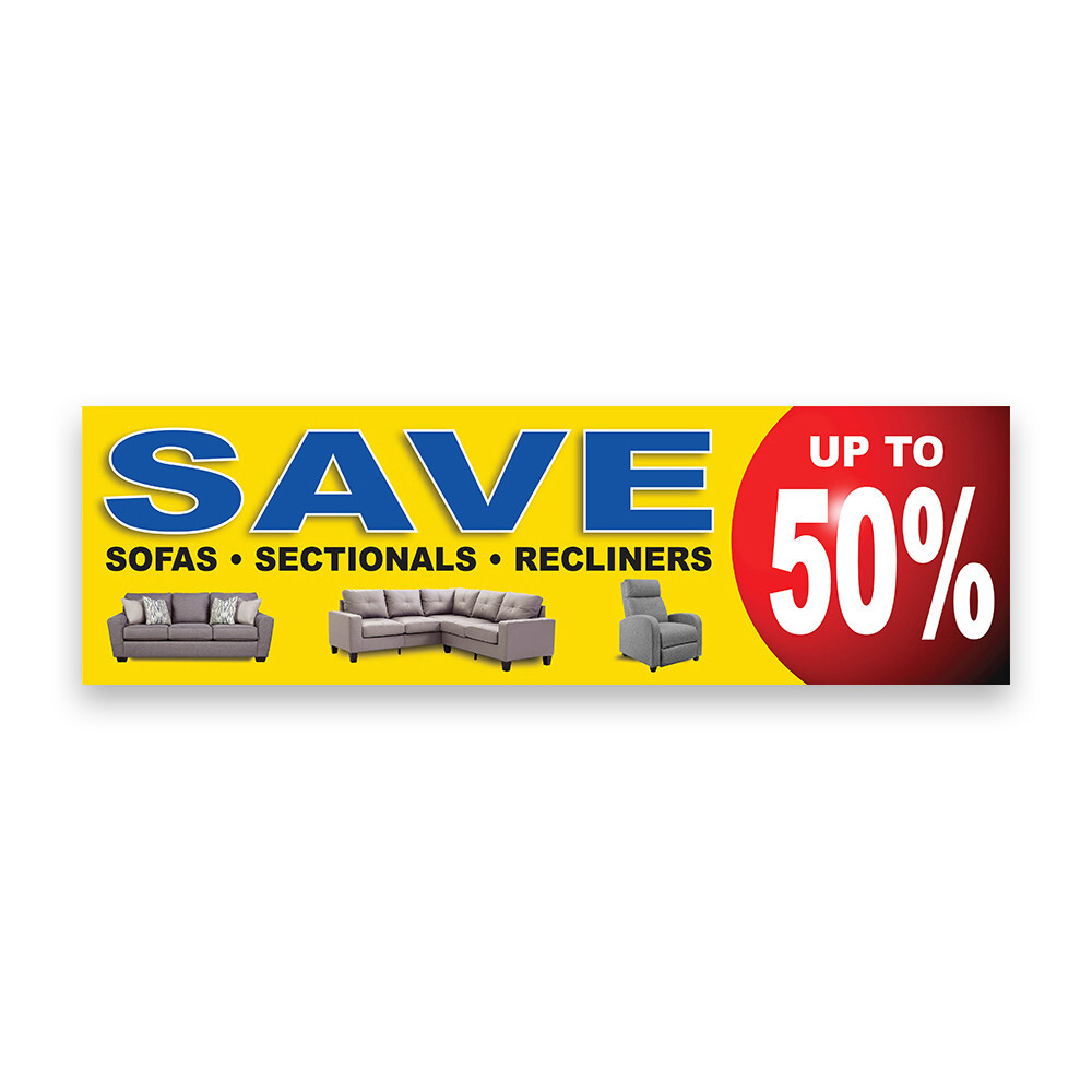 Furniture Sale Vinyl Banner with Optional Sizes (Made in the USA)
