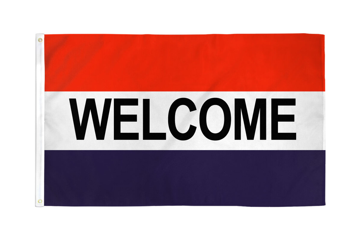 Welcome Flag 3×5 Red White Blue Welcome Banner Sign We&rsquo;re Open Now Flag