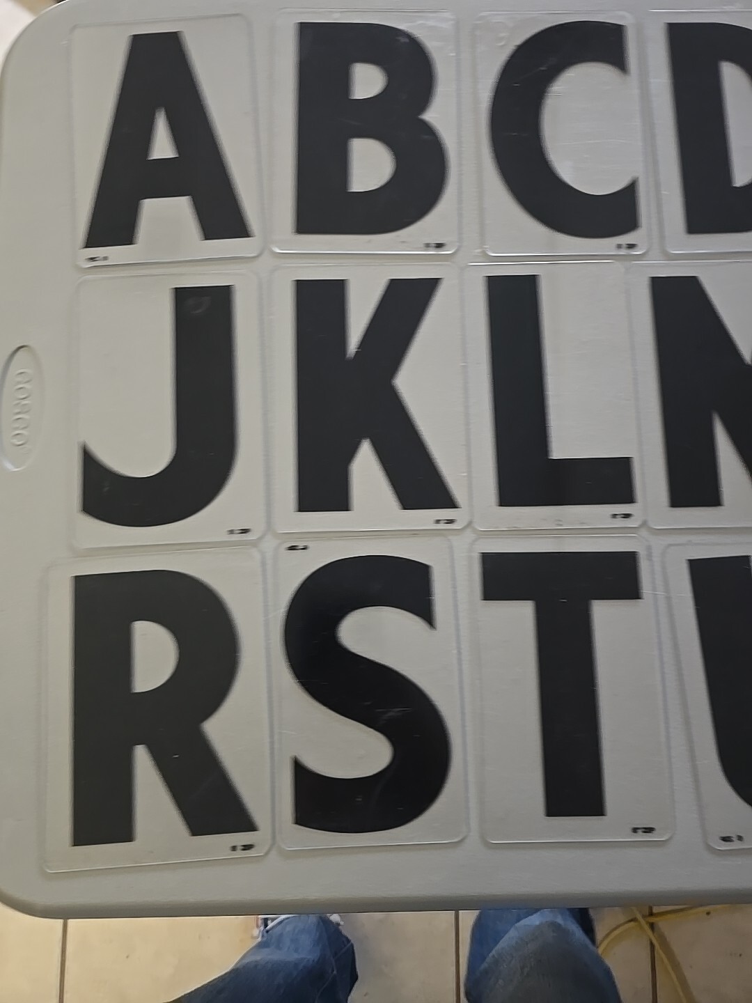 Lot 6&Prime; Acrylic Wagner Zip-Change Marquee Sign Changeable Letters Full Alphabet