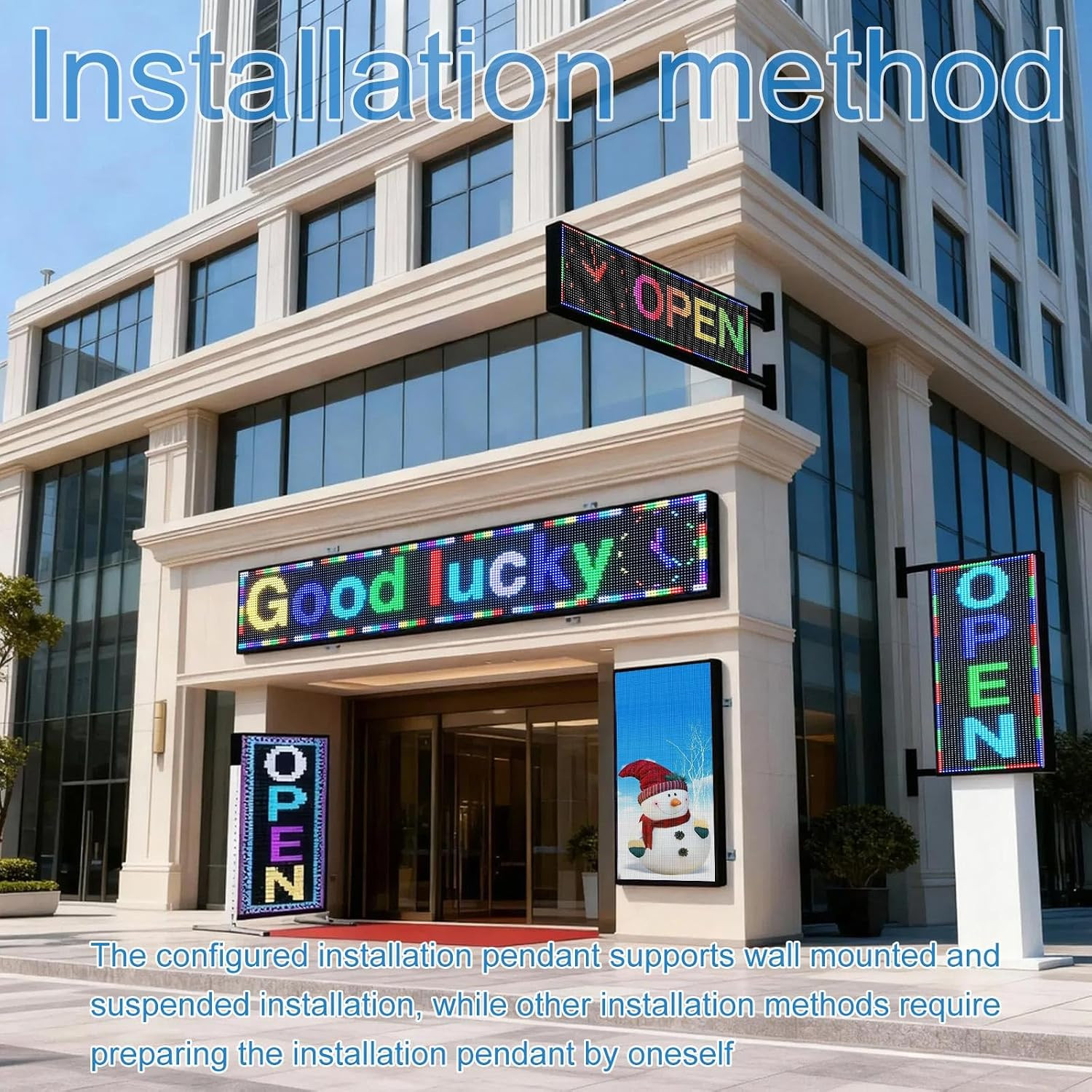 P6(40&Prime; * 17&Prime;) Digital Programmable Scrolling Led Sign Scrolling Outdoor for Busi