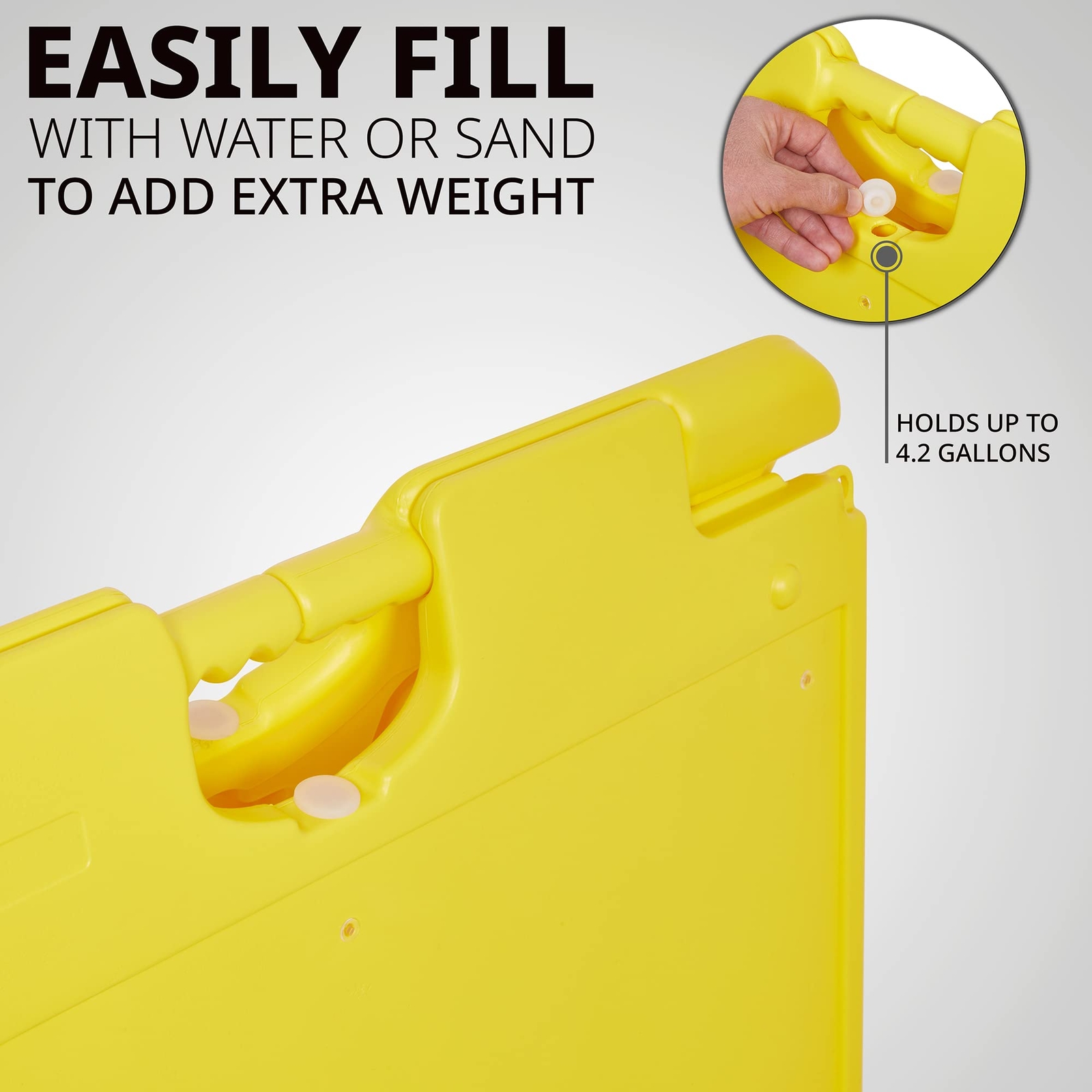 Jumbl A Frame Sign, 24&Prime;x36” Display Surface, Outdoor Sandwich Board, Yellow