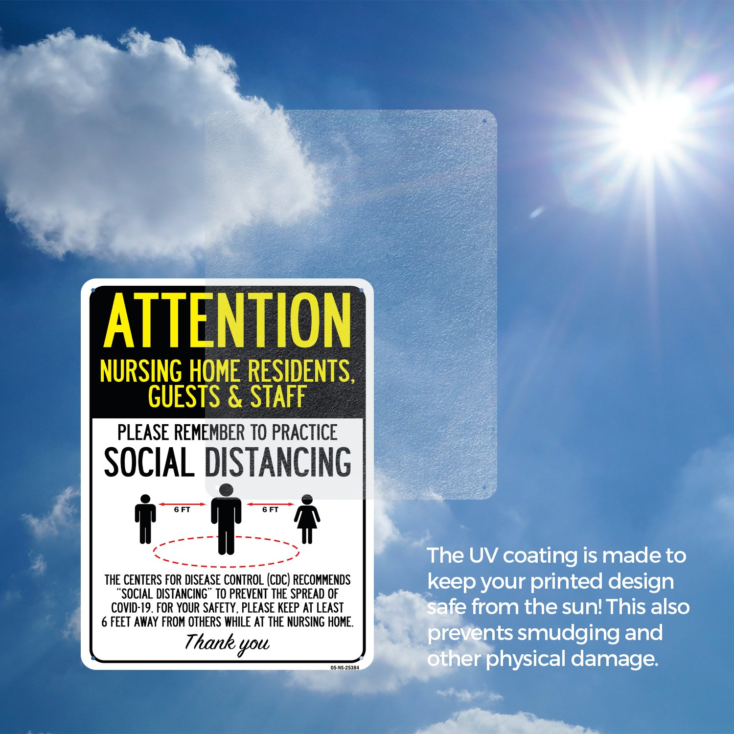 Nursing Home Residents Guests Staff Social Distancing Public Safety 5/10 Pack