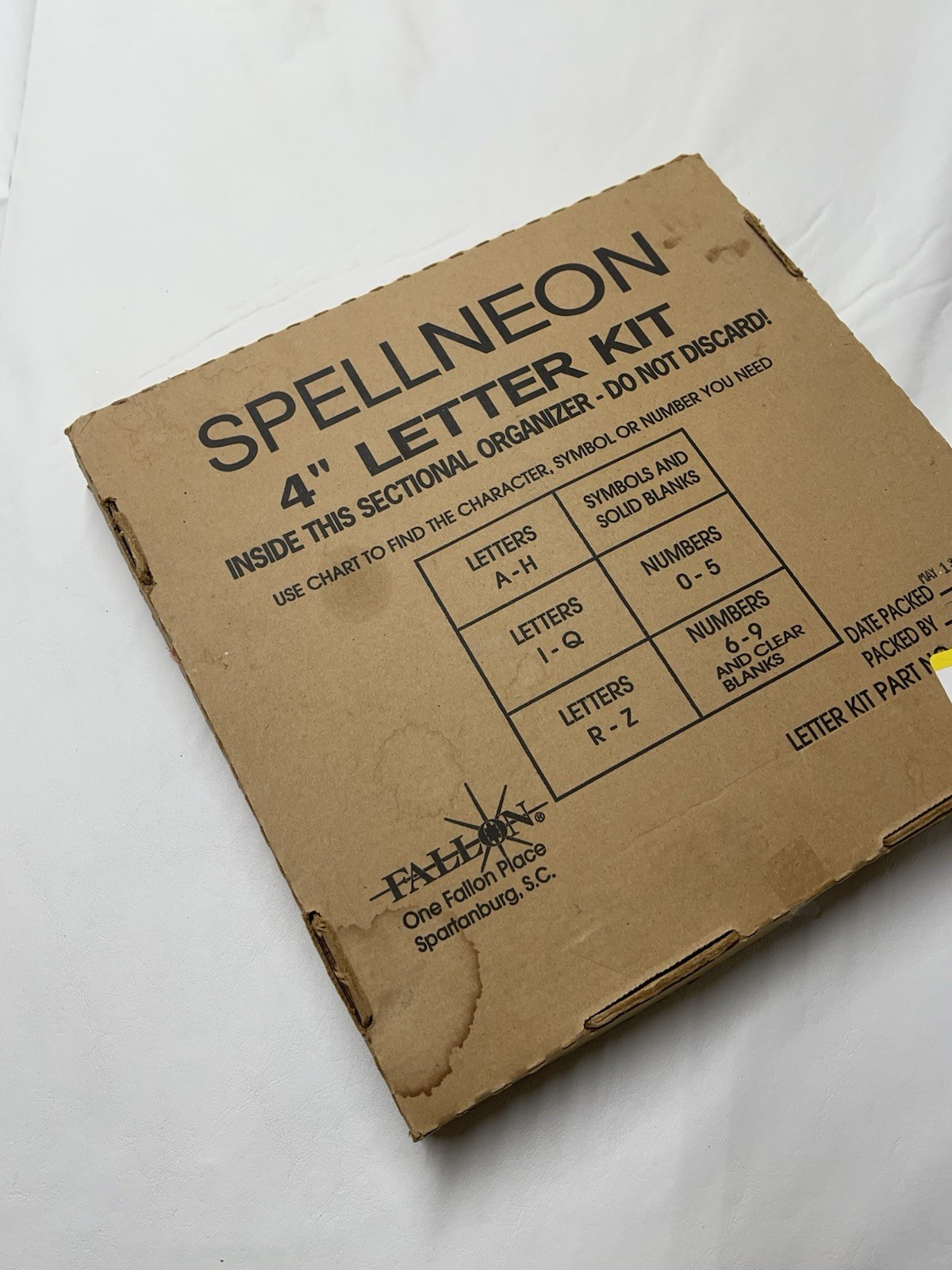 Vintage 1997 Fallon SpellNeon 4&Prime; Changeable Letter Kit – Many Pcs -New Old Stock