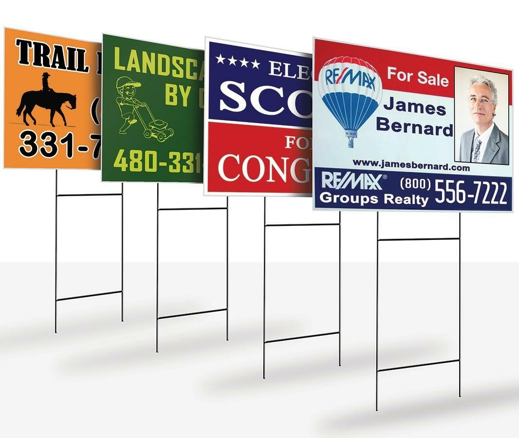 Full Color Corrugated Plastic Real Estate / Yard Sign – FREE SHIPPING